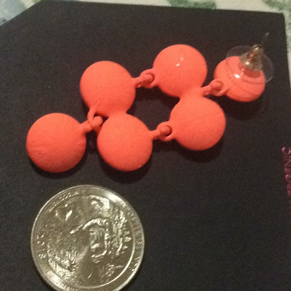 Crystal AB earrings multiple stones NWT neon bling - Picture 2 of 2